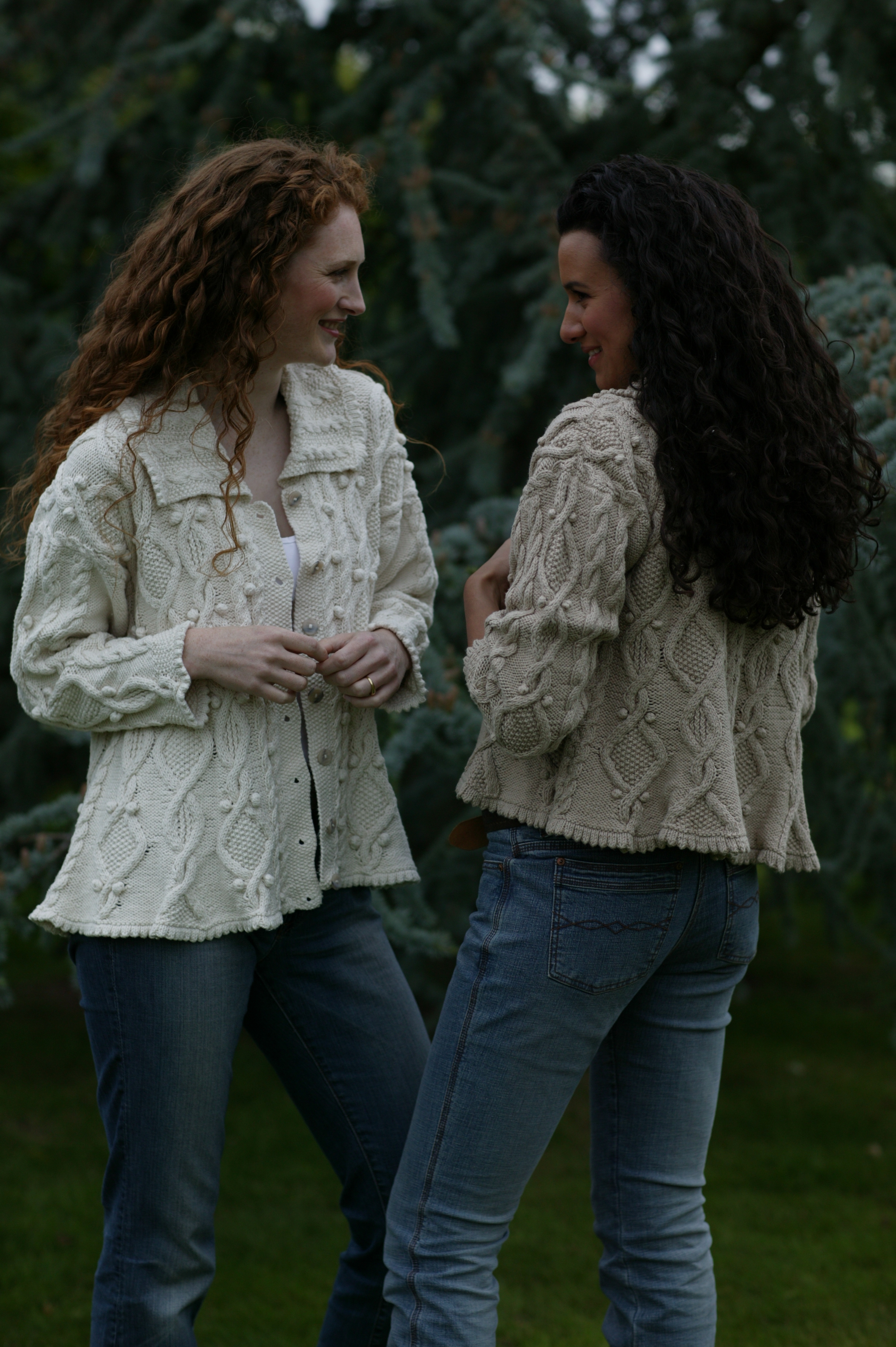 Lydia -Stone & Ecru