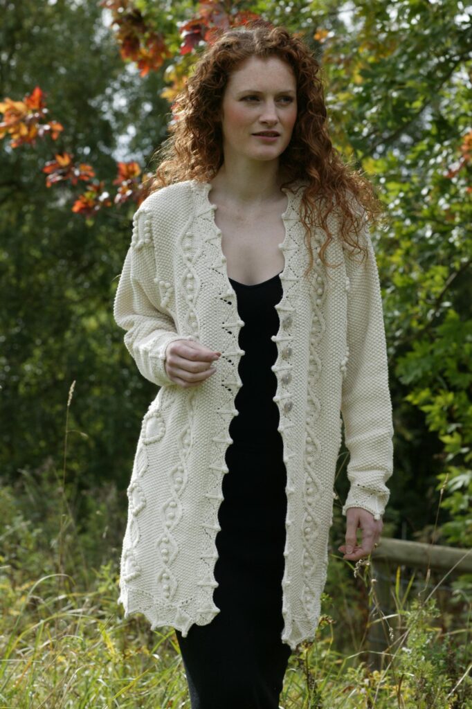 Buy Hand Made, Hand Knit, Woollen Baby Button-Down Sweater Jacket